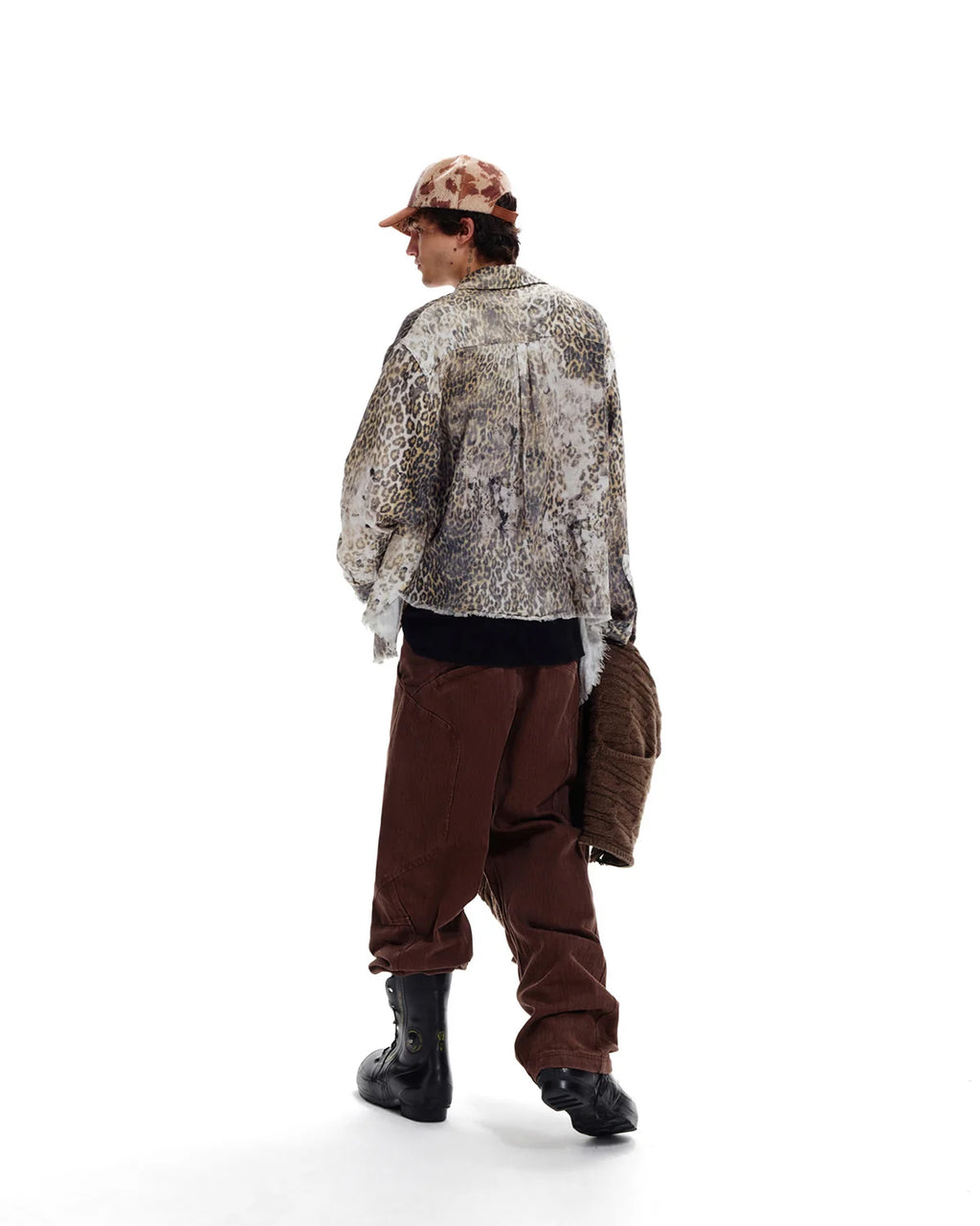 LNM Deconstructed Slub Twill Straight-Leg Pants