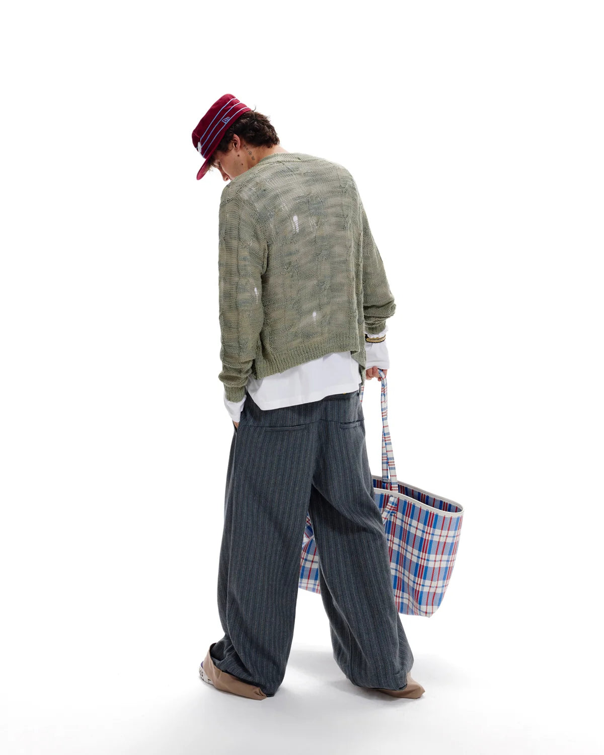 LNM Openwork Cable Knit Cardigan