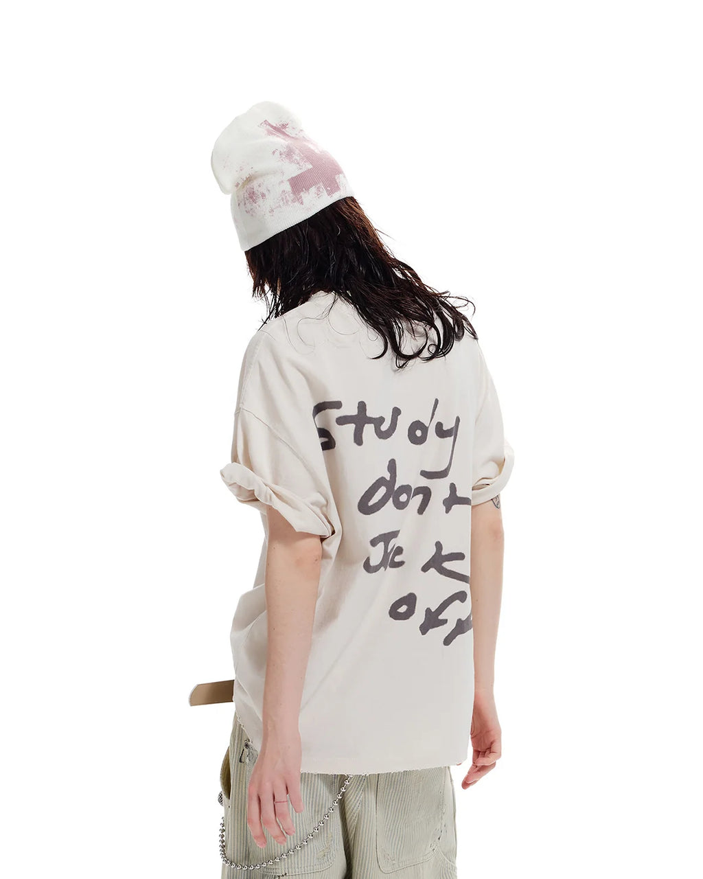 LNM “Study Don’t Jack Off” Faded Graphic Tee