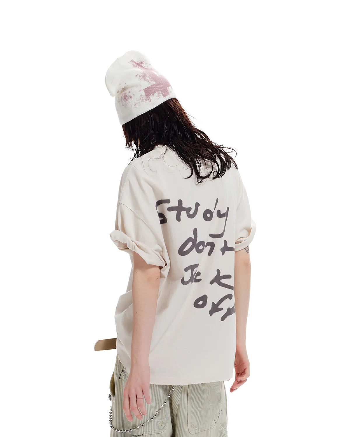LNM “Study Don’t Jack Off” Faded Graphic Tee