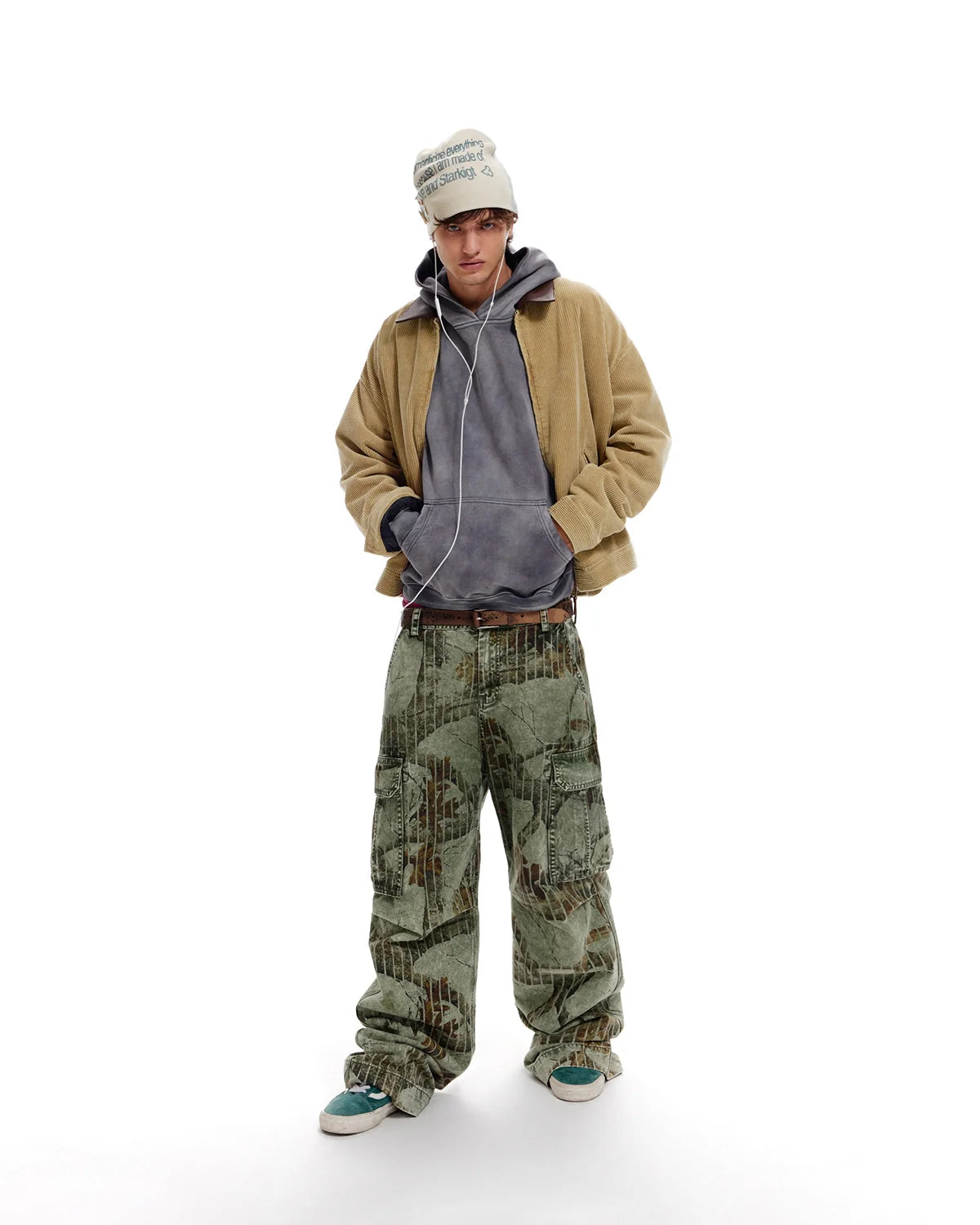 LNM Washed Realtree Cargo Pants Green