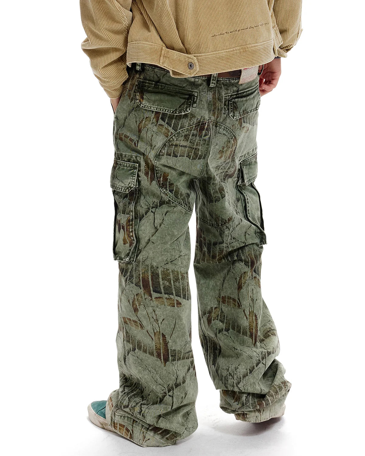 LNM Washed Realtree Cargo Pants Green