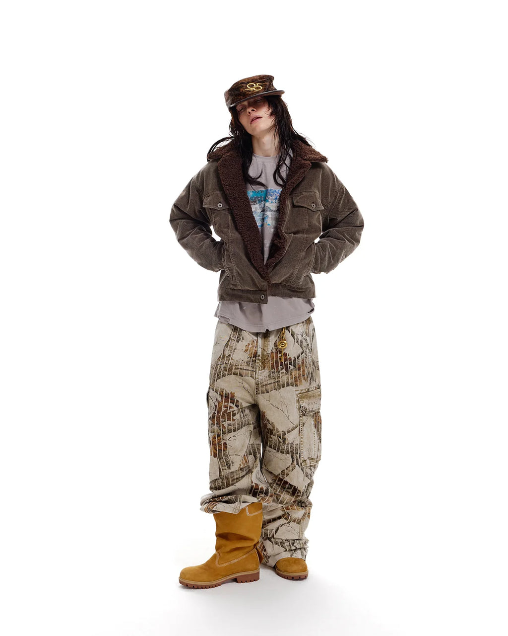 LNM Yarn-Dyed Corduroy Sherpa Jacket