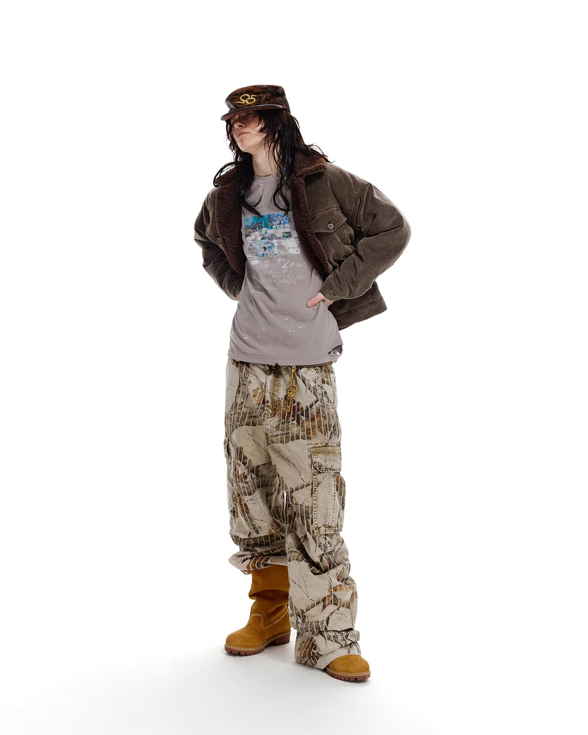 LNM Yarn-Dyed Corduroy Sherpa Jacket