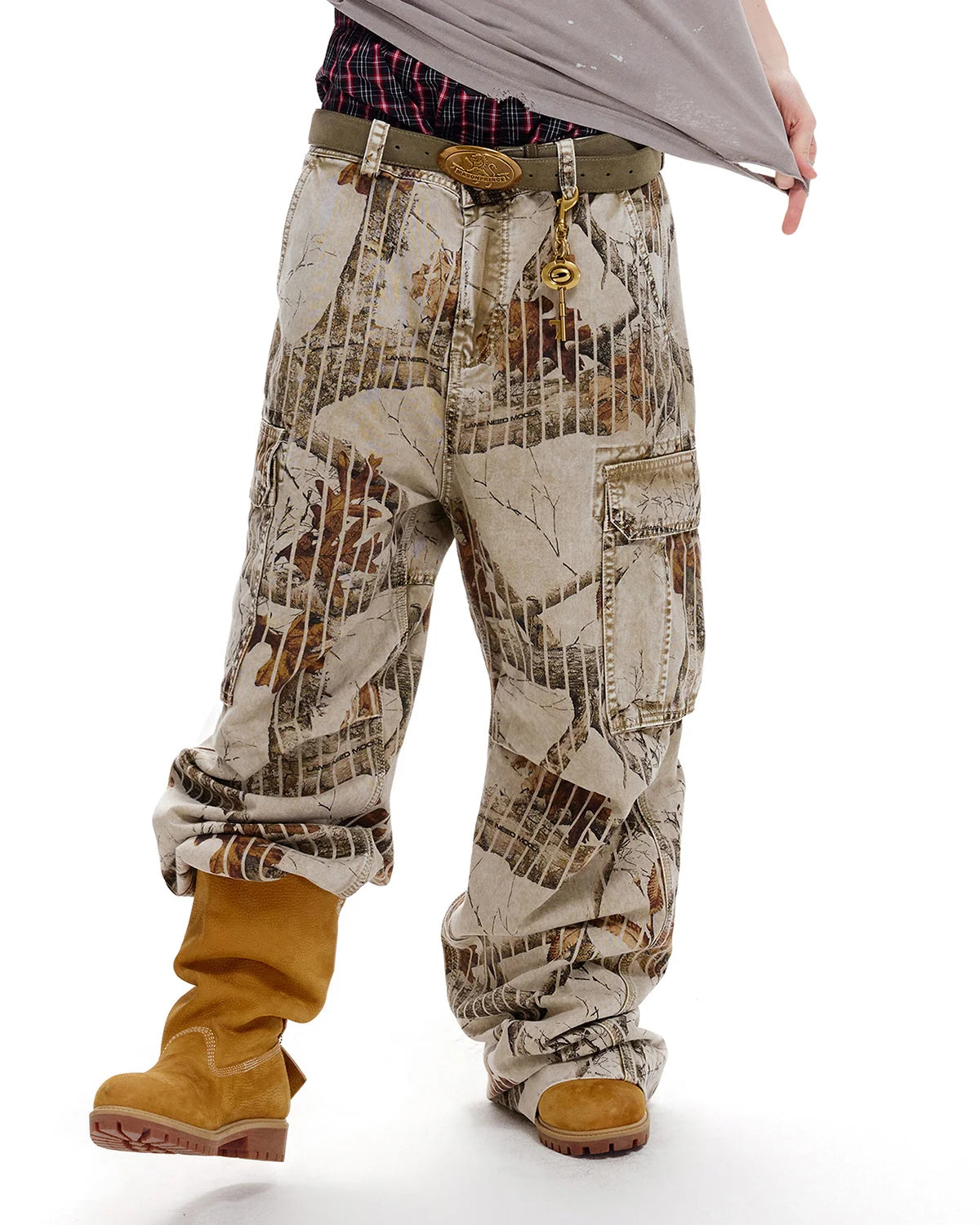 LNM Washed Realtree Cargo Pants Brown
