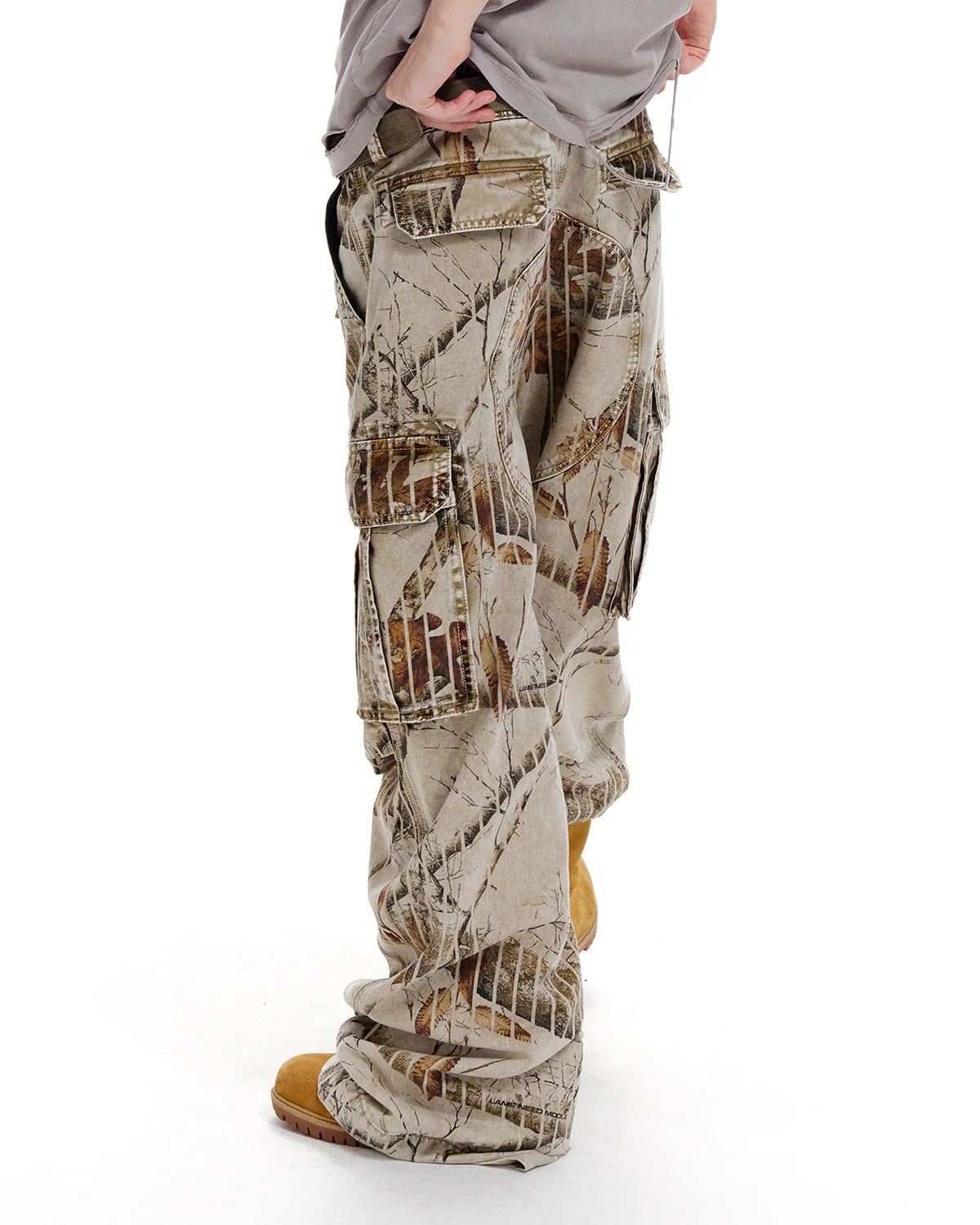 LNM Washed Realtree Cargo Pants Brown