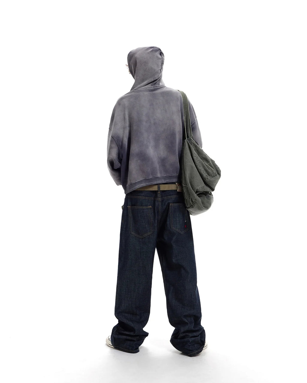 LNM Washed Grey Oversized Hoodie