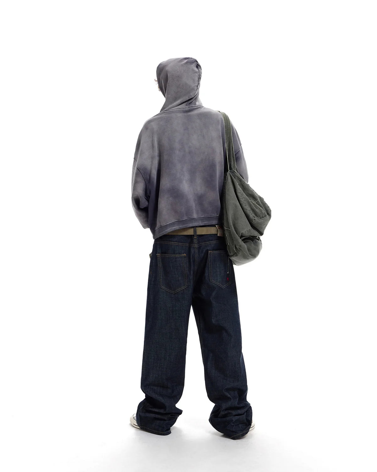 LNM Washed Grey Oversized Hoodie