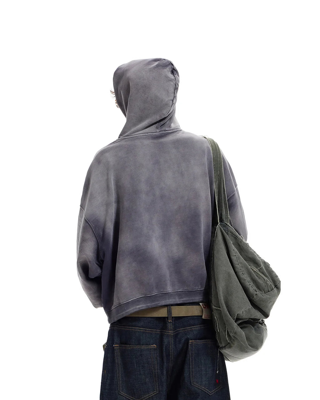 LNM Washed Grey Oversized Hoodie