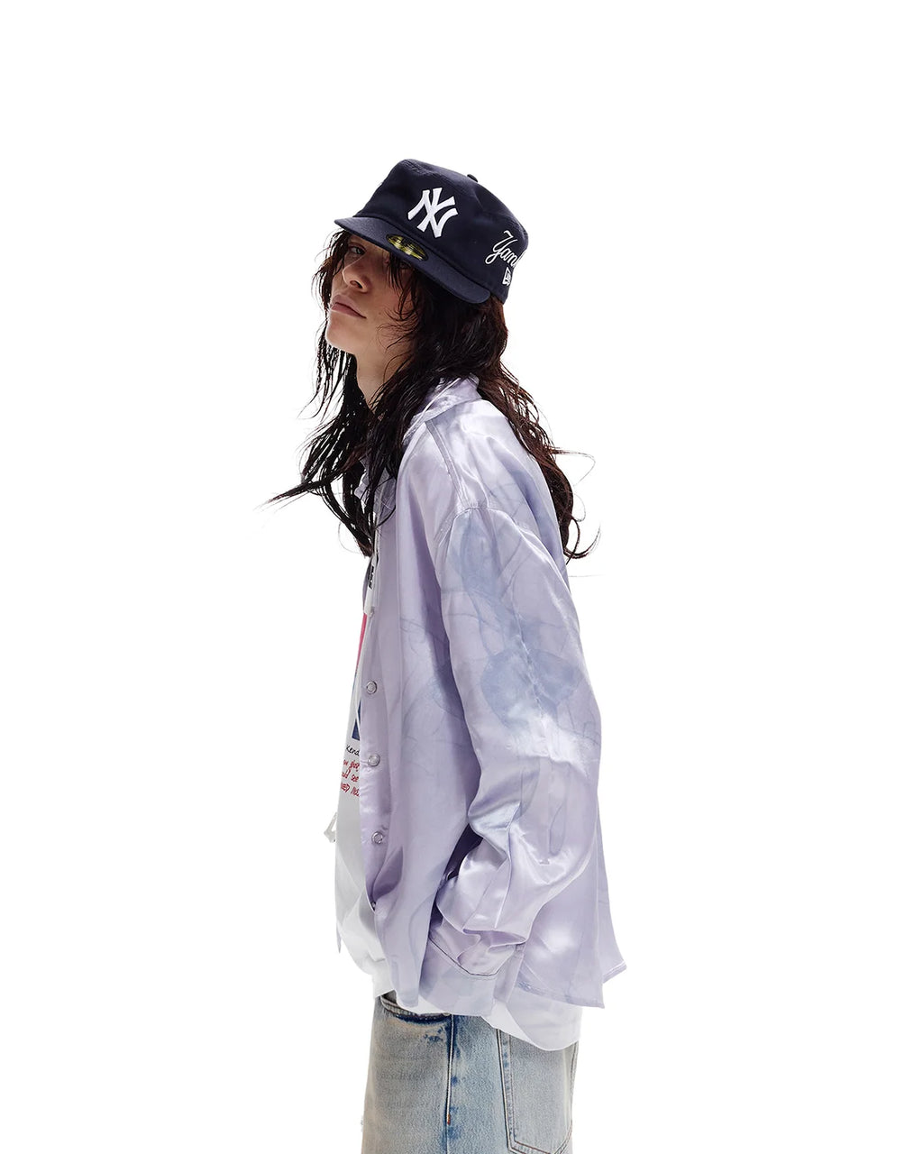 LNM Smoke-Print Acetate Shirt
