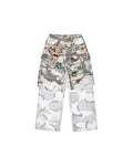 LNM Distressed Camo Patchwork Layered Pants