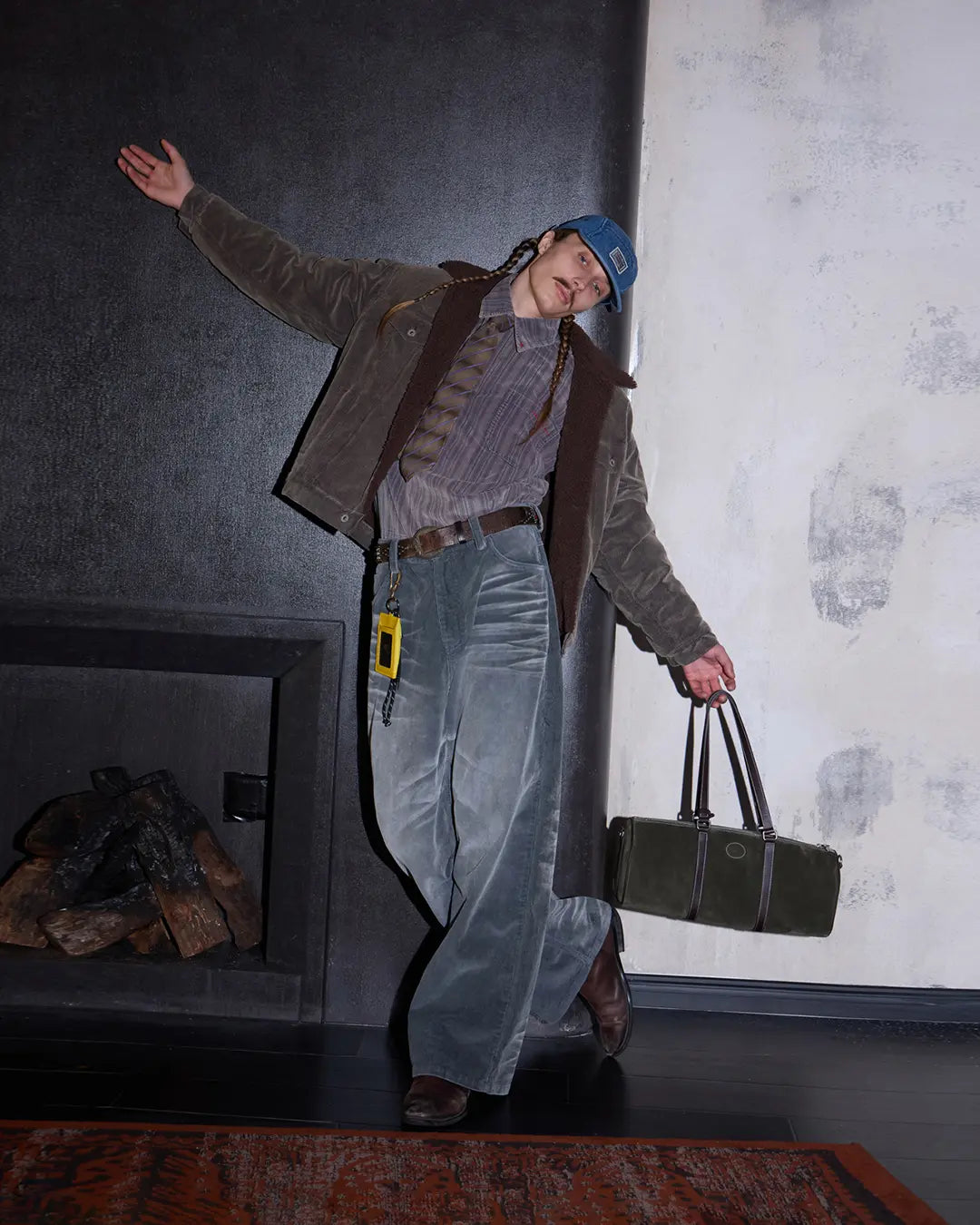 LNM Yarn-Dyed Corduroy Sherpa Jacket