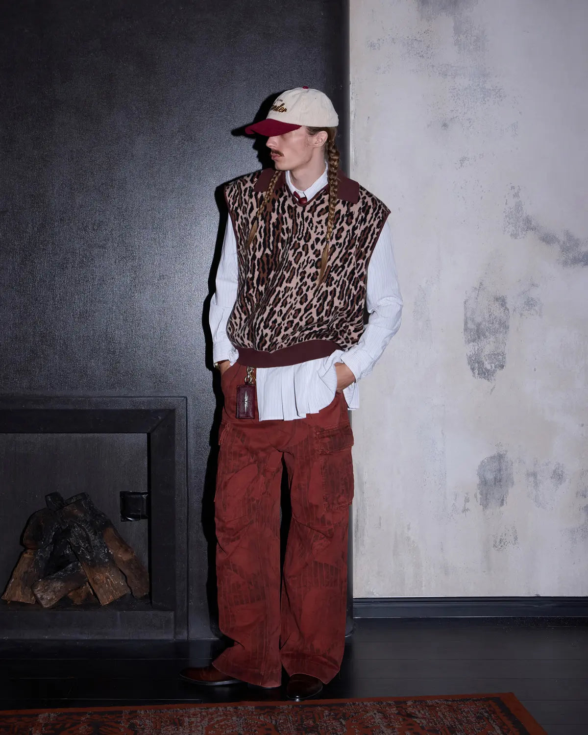 LNM Leopard Print Knit Vest