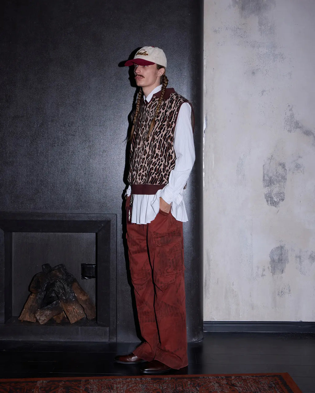 LNM Leopard Print Knit Vest