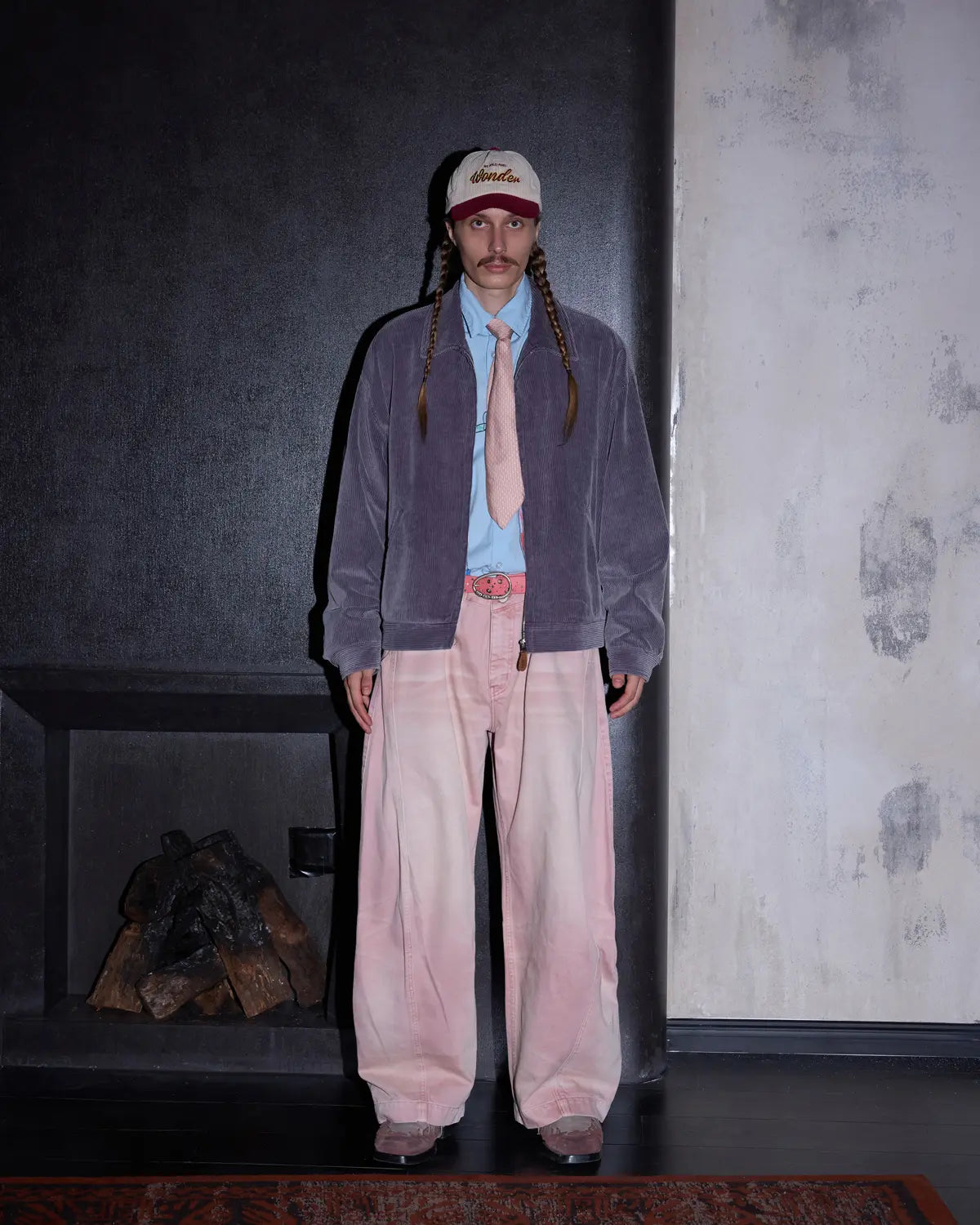 LNM Washed Retro Purple Corduroy Jacket