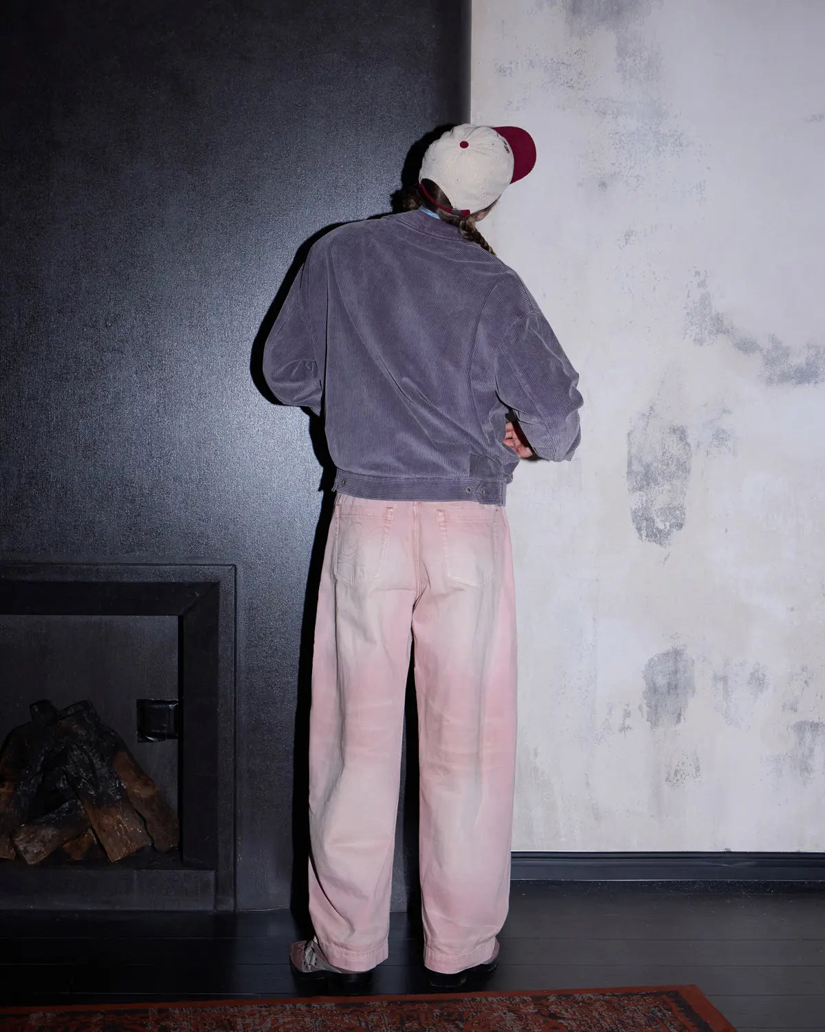 LNM Washed Retro Purple Corduroy Jacket