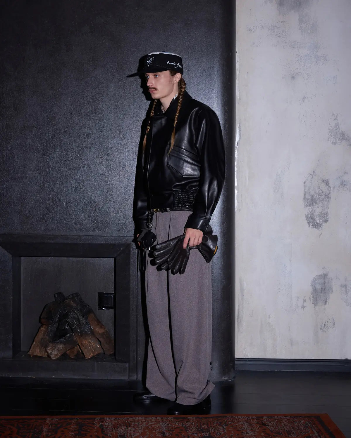 LNM Pleated Wide-Leg Dress Pants