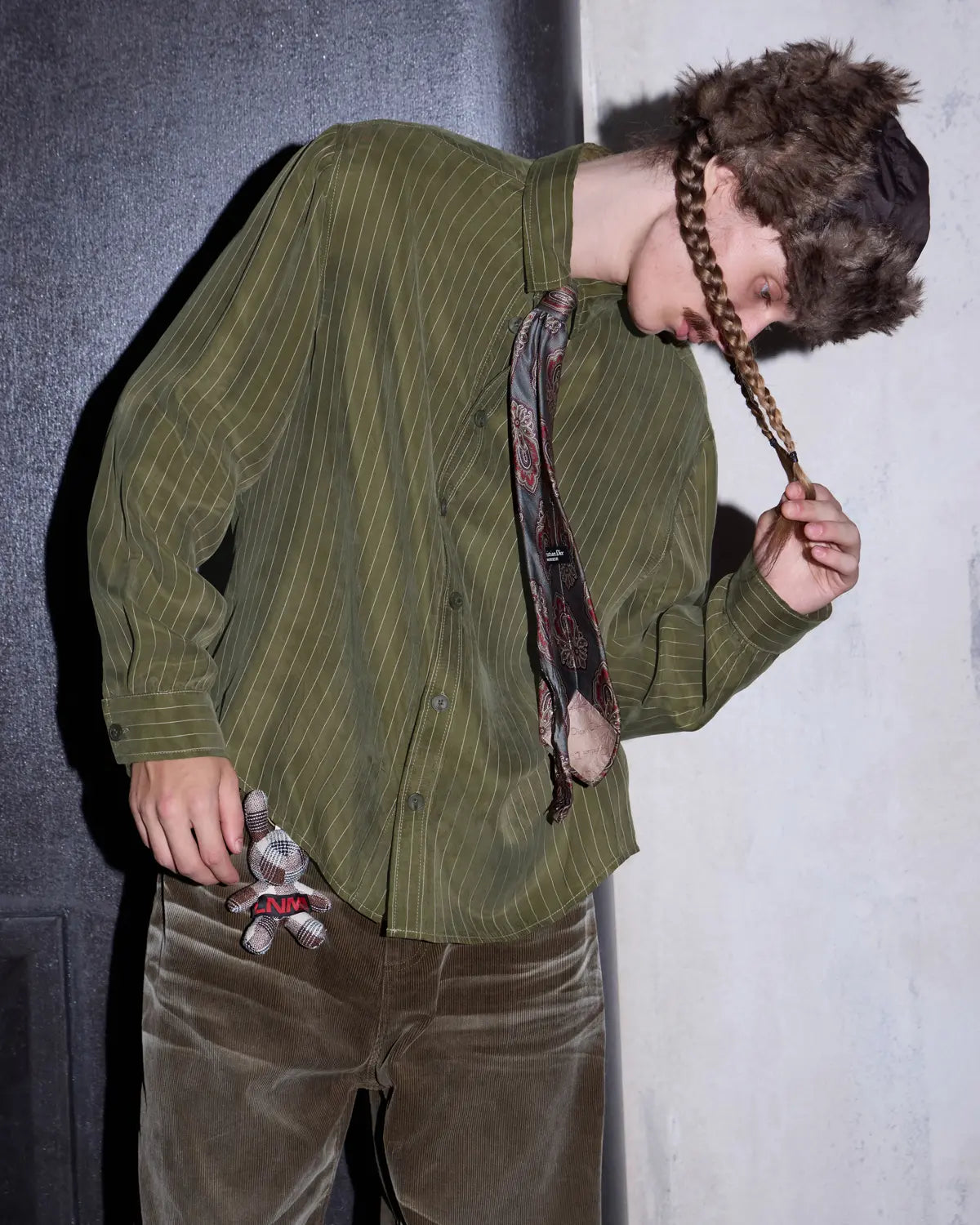 LNM Vintage Brushed Striped Shirt