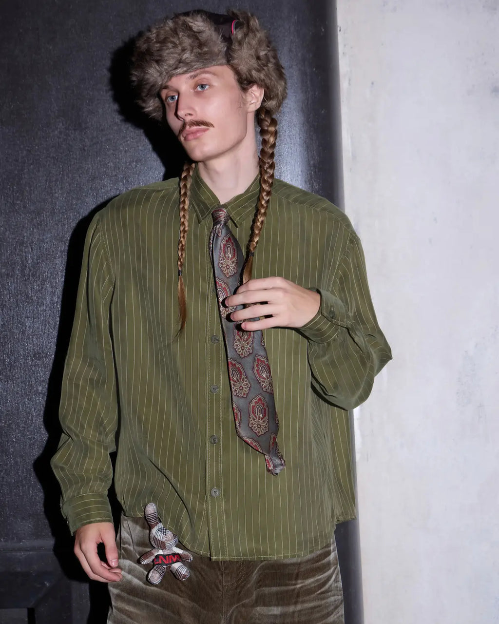 LNM Vintage Brushed Striped Shirt