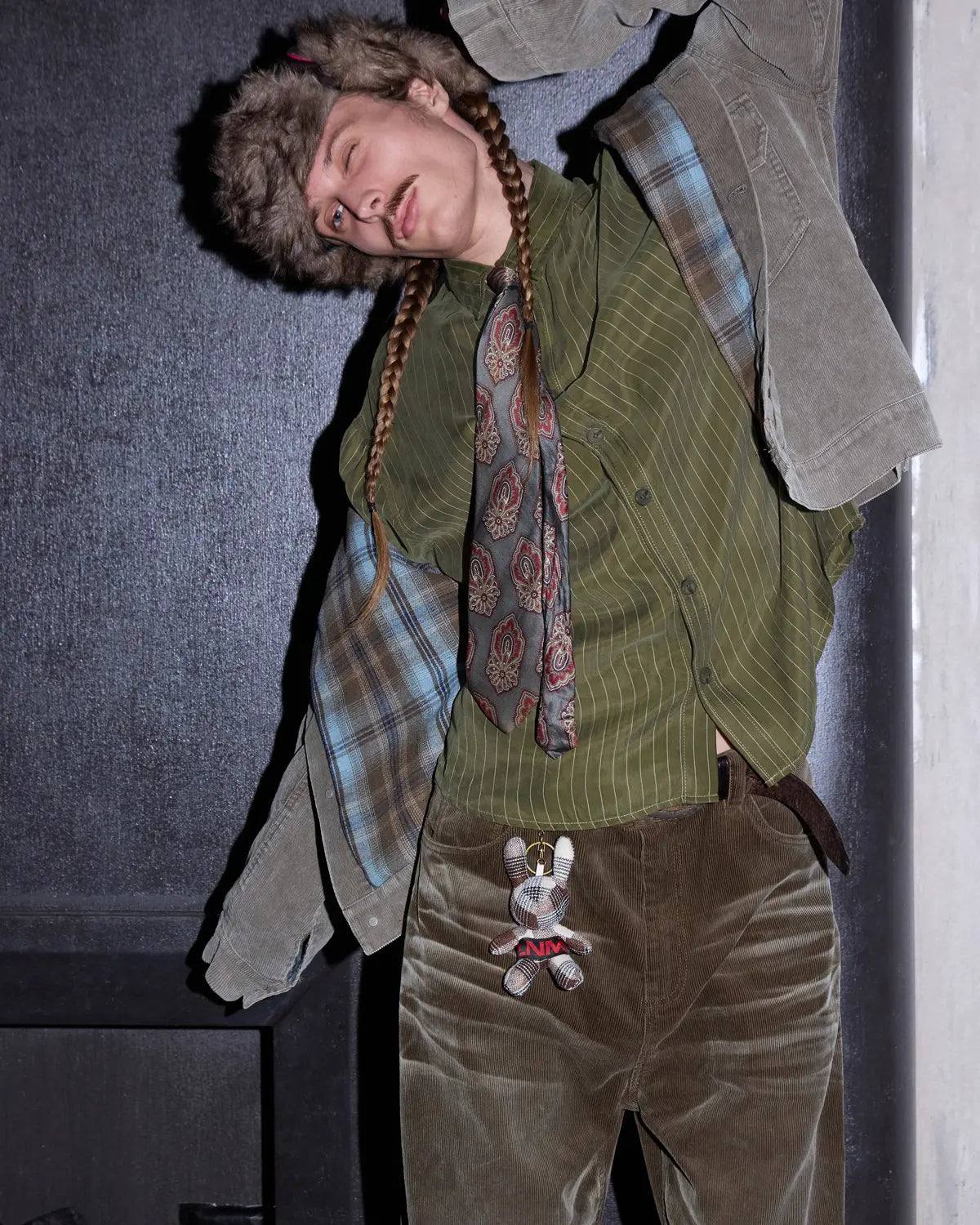 LNM Washed Retro Green Corduroy Jacket