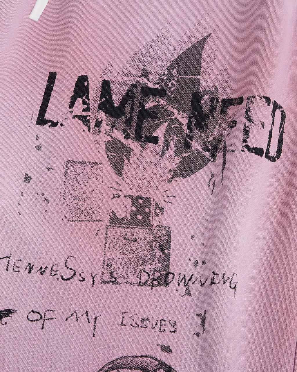 LNM Hand-Drawn Graffiti Print Sweatpants