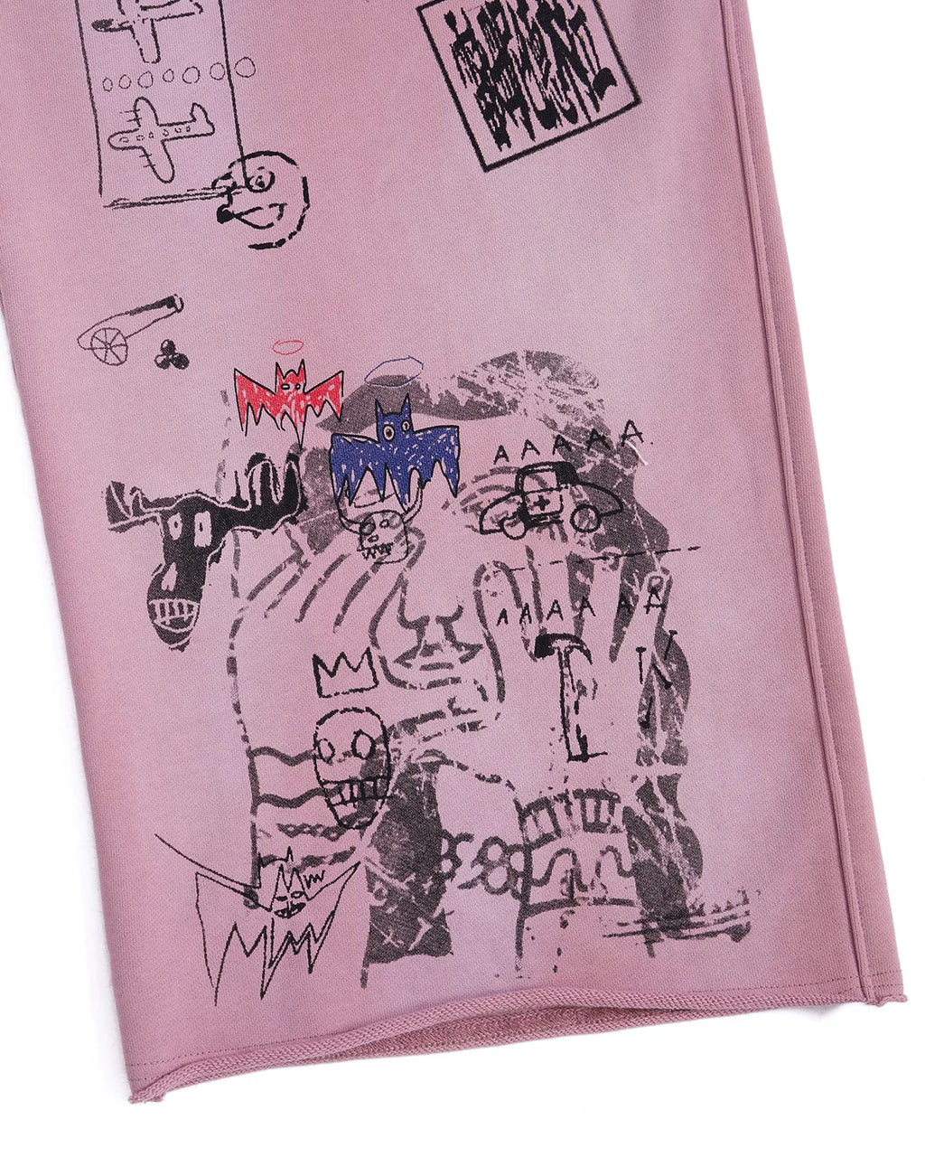LNM Hand-Drawn Graffiti Print Sweatpants