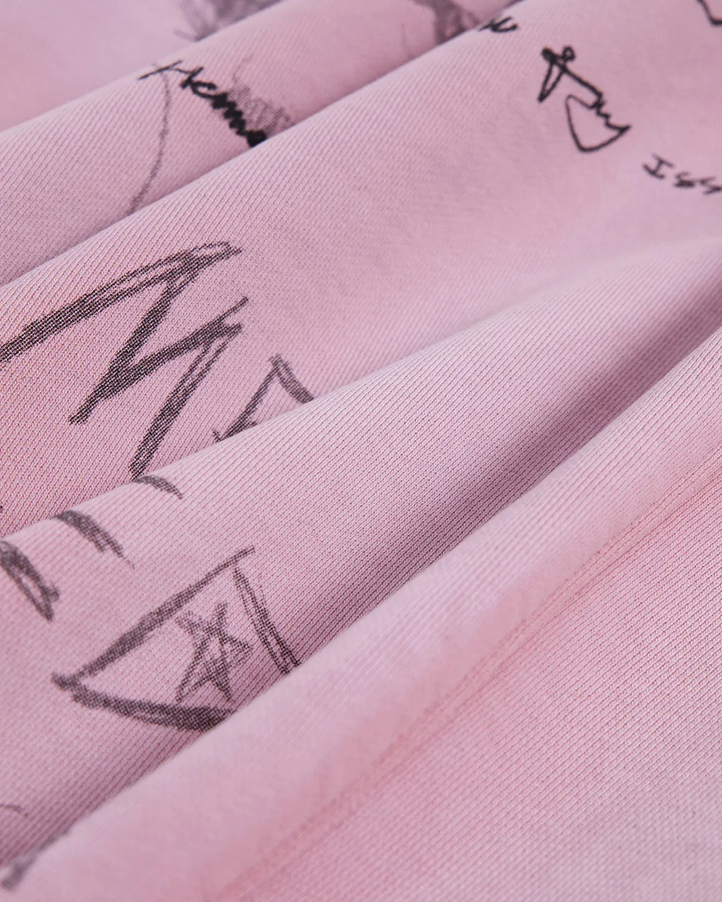 LNM Hand-Drawn Graffiti Print Sweatpants