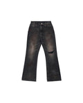 LNM Black Distressed Blood-Stained Denim Jeans