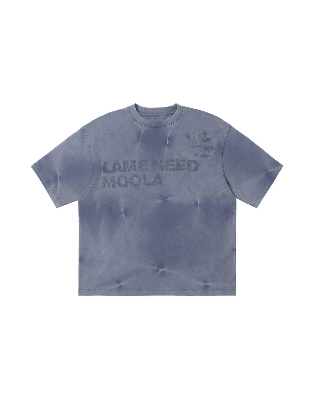 LNM Hand-Tie-Dyed Washed T-Shirt Blue