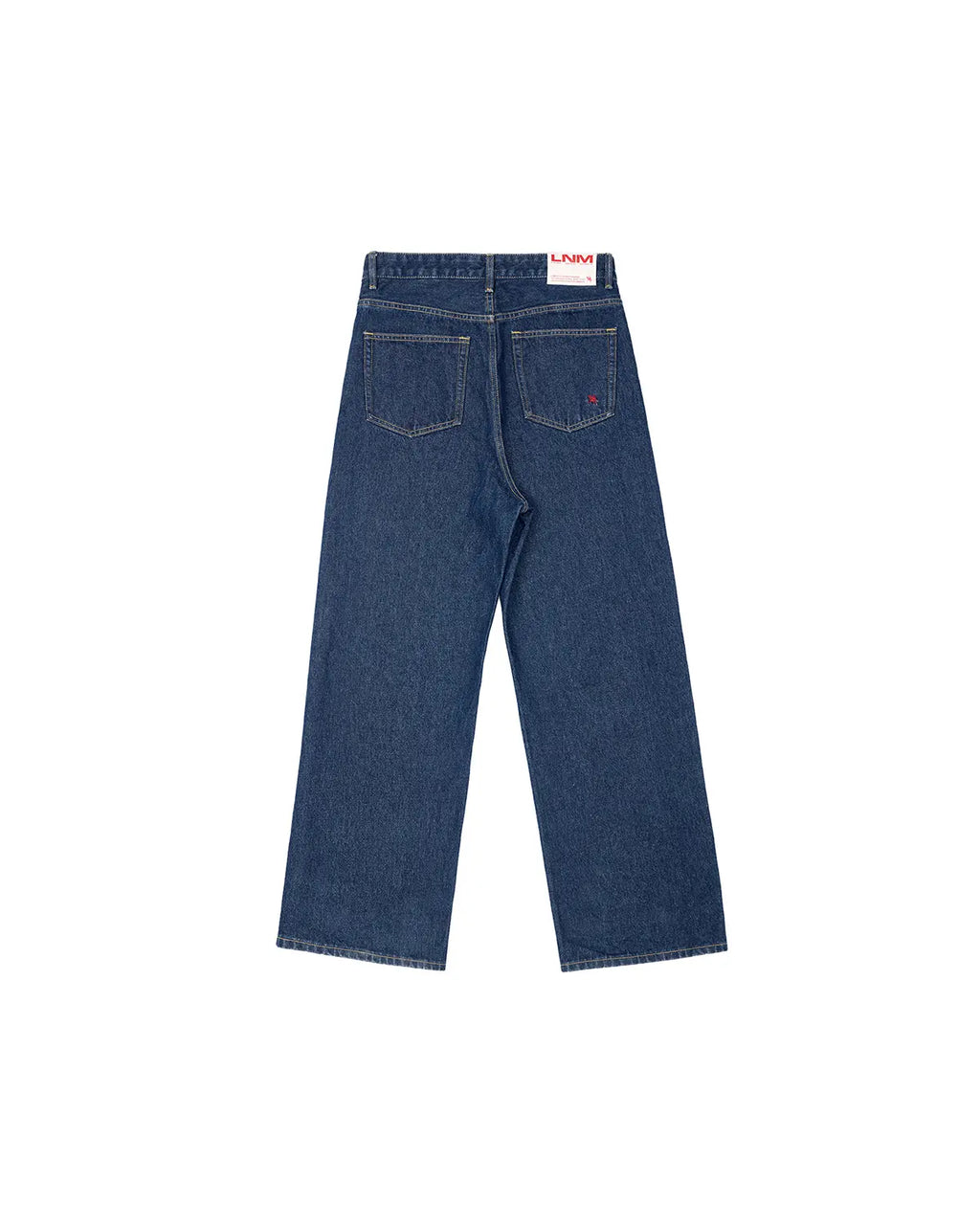 LNM Deep Indigo Cone Denim Straight-Leg Jeans