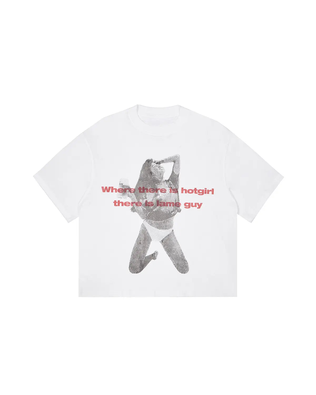 LNM “Hotgirl” Faded Graphic Short-Sleeve T-Shirt