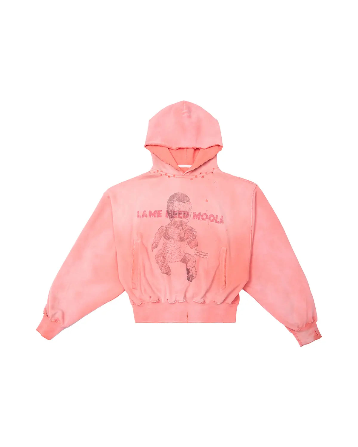 LNM Art Chantry-Inspired Distressed Graphic Hoodie