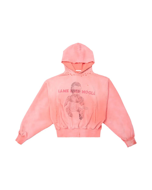 LNM Art Chantry-Inspired Distressed Graphic Hoodie