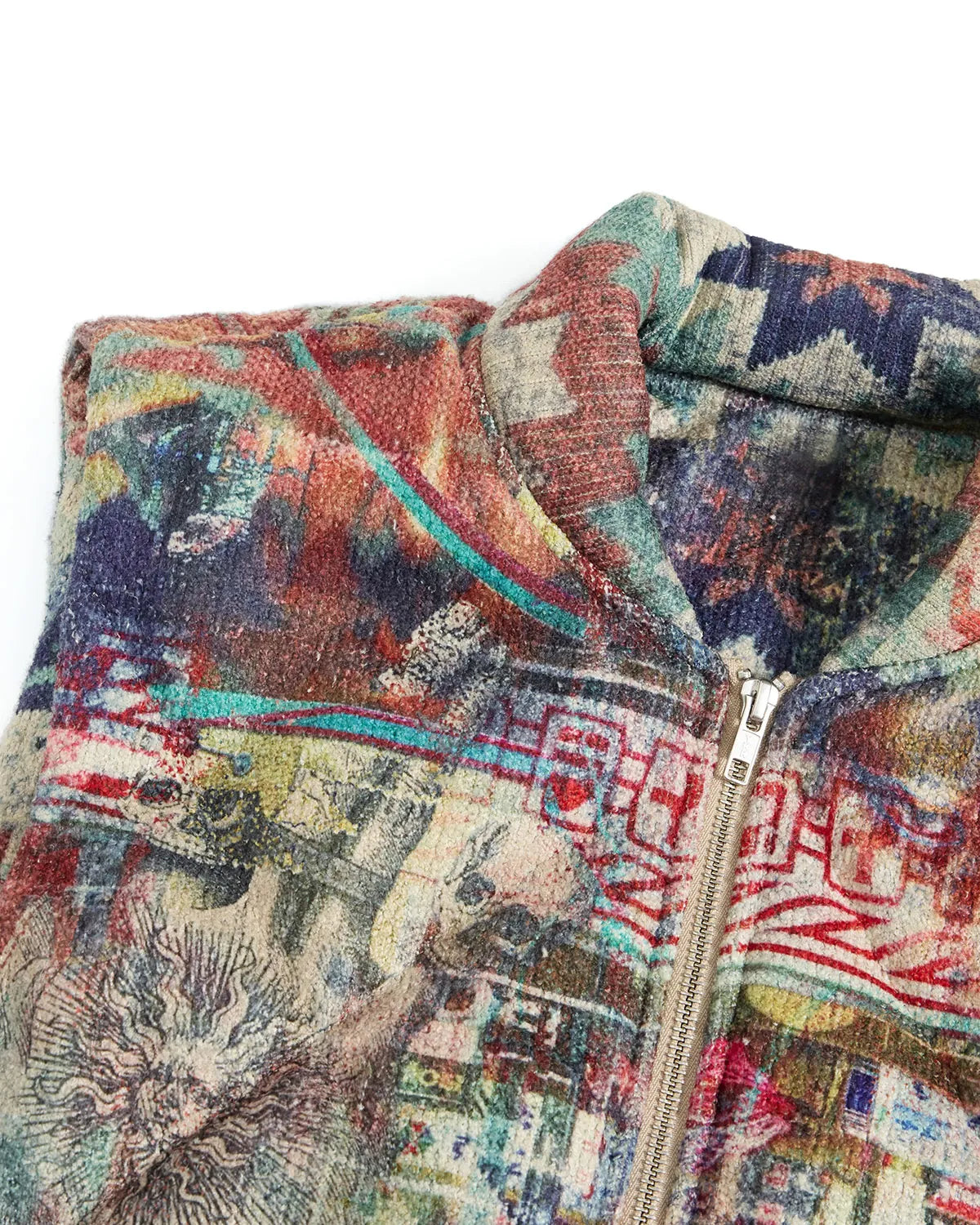 LNM Vintage Neon Print Padded Vest