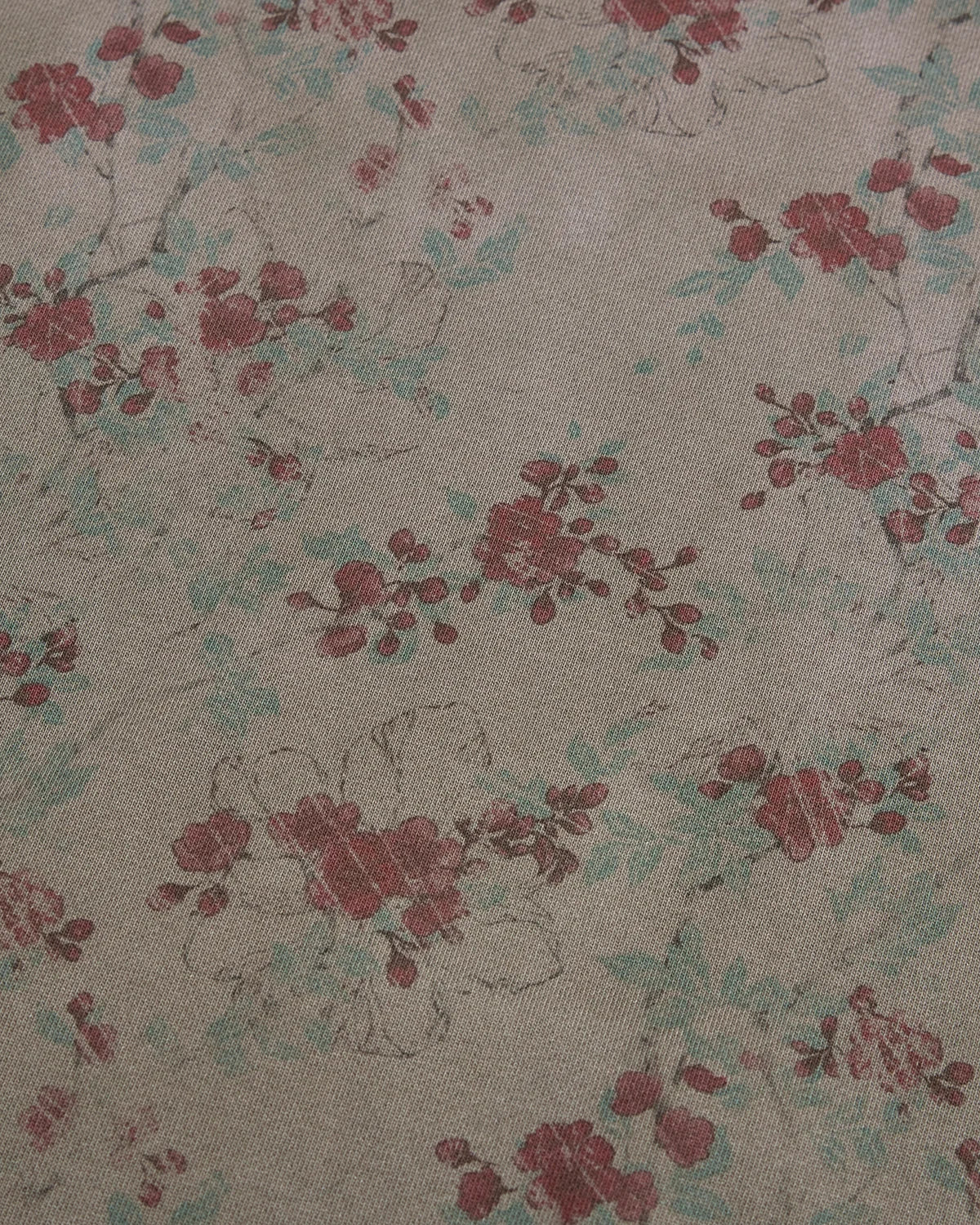 LNM All-Over Plum Blossom Print Hoodie