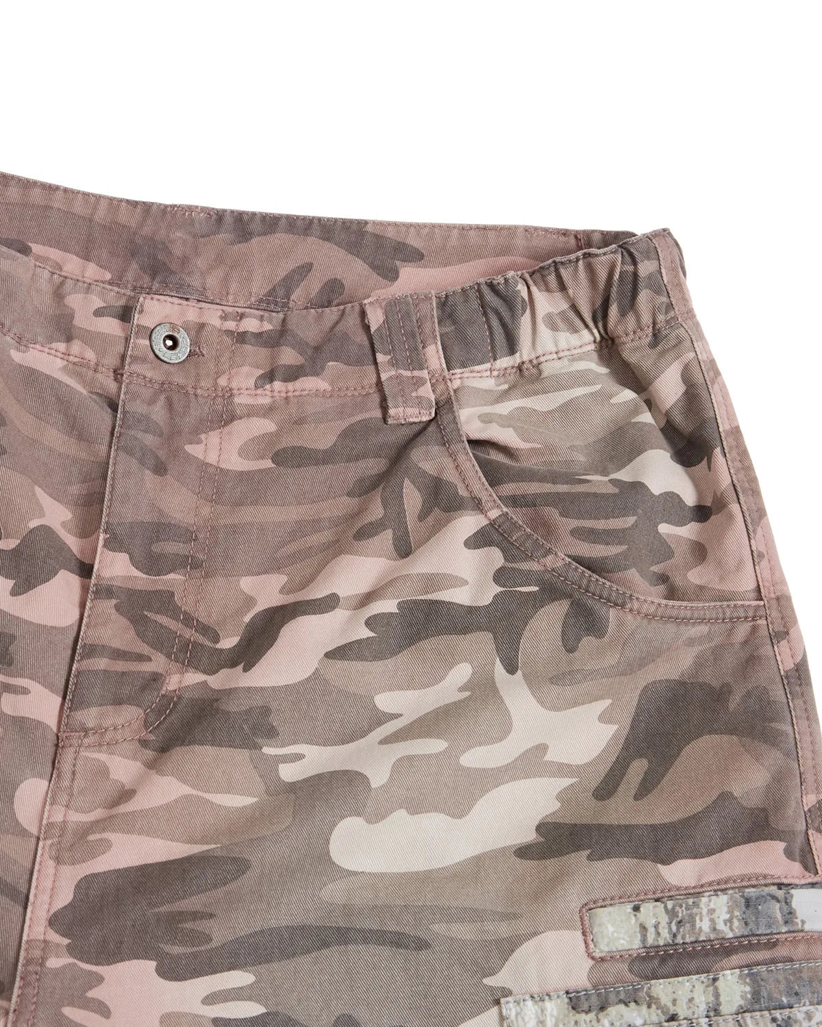 LNM Distressed Camo Cargo Pants
