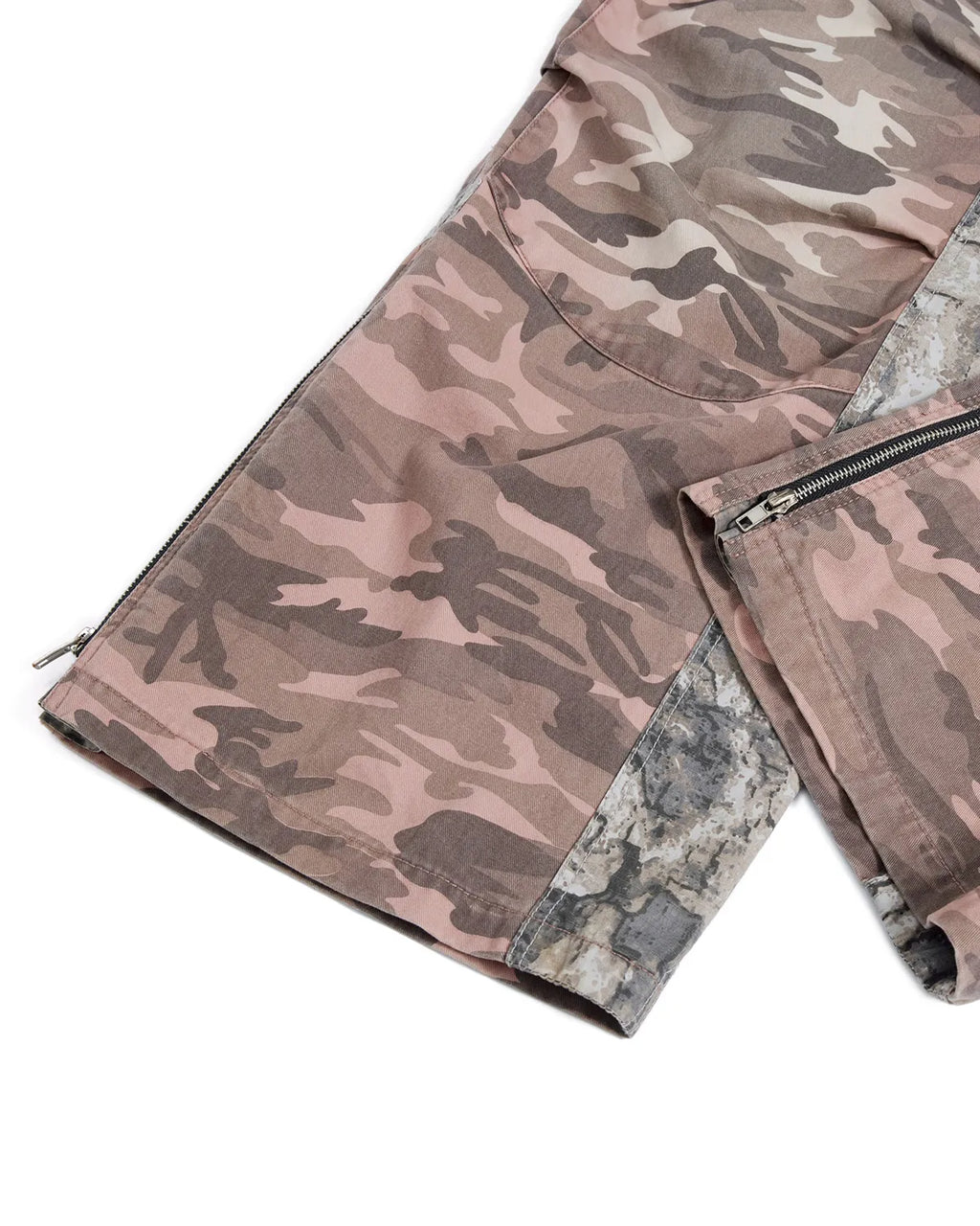 LNM Distressed Camo Cargo Pants