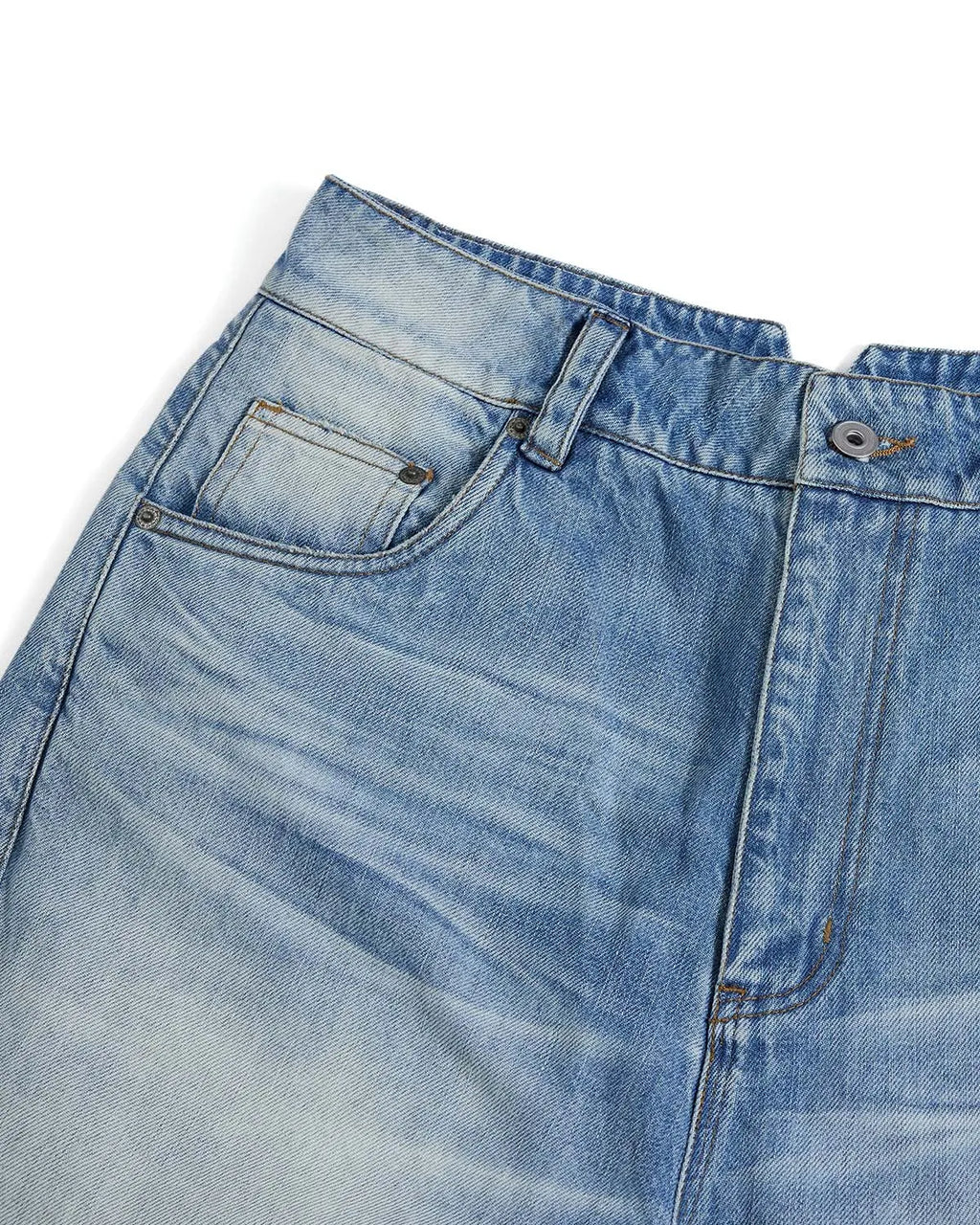 LNM Light Blue Whisker-Wash Jeans