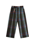 LNM Yarn-Dyed Large-Check Wide-Leg Pants