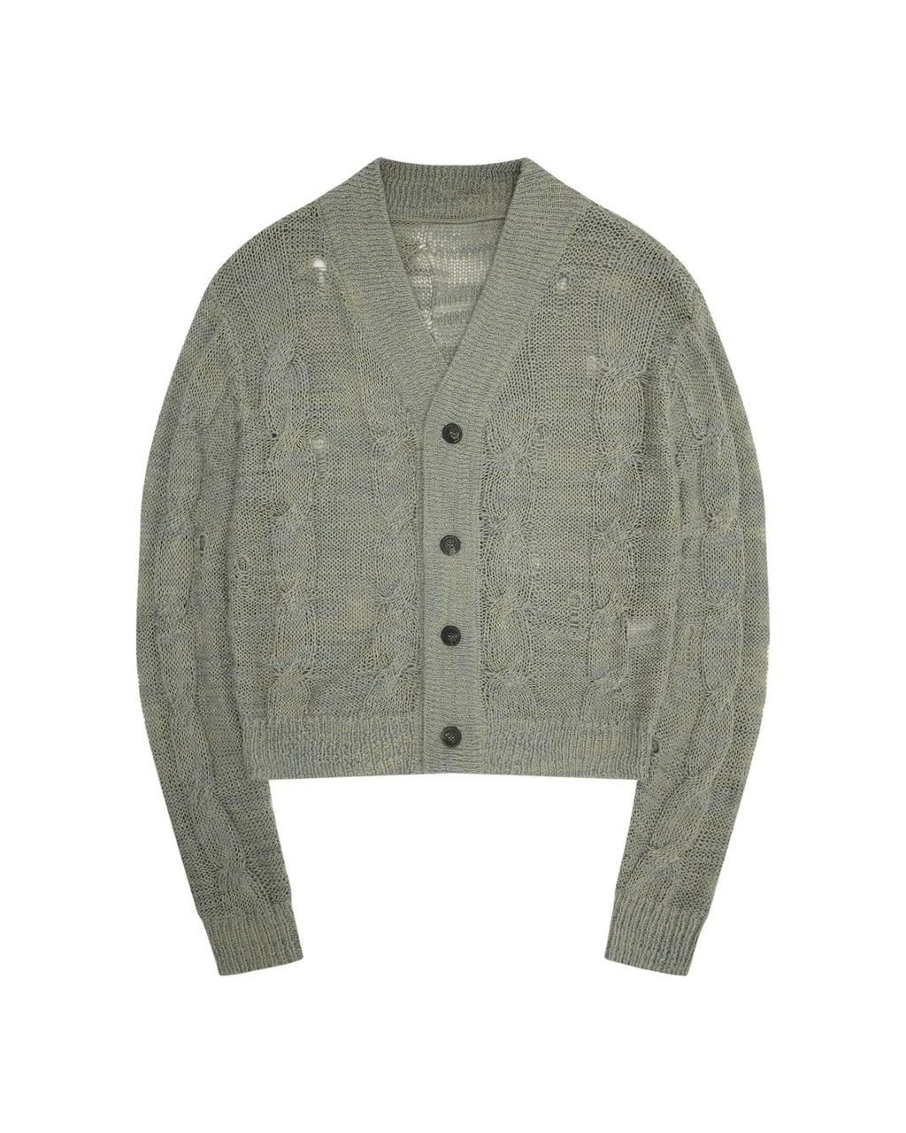 LNM Openwork Cable Knit Cardigan