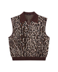 LNM Leopard Print Knit Vest