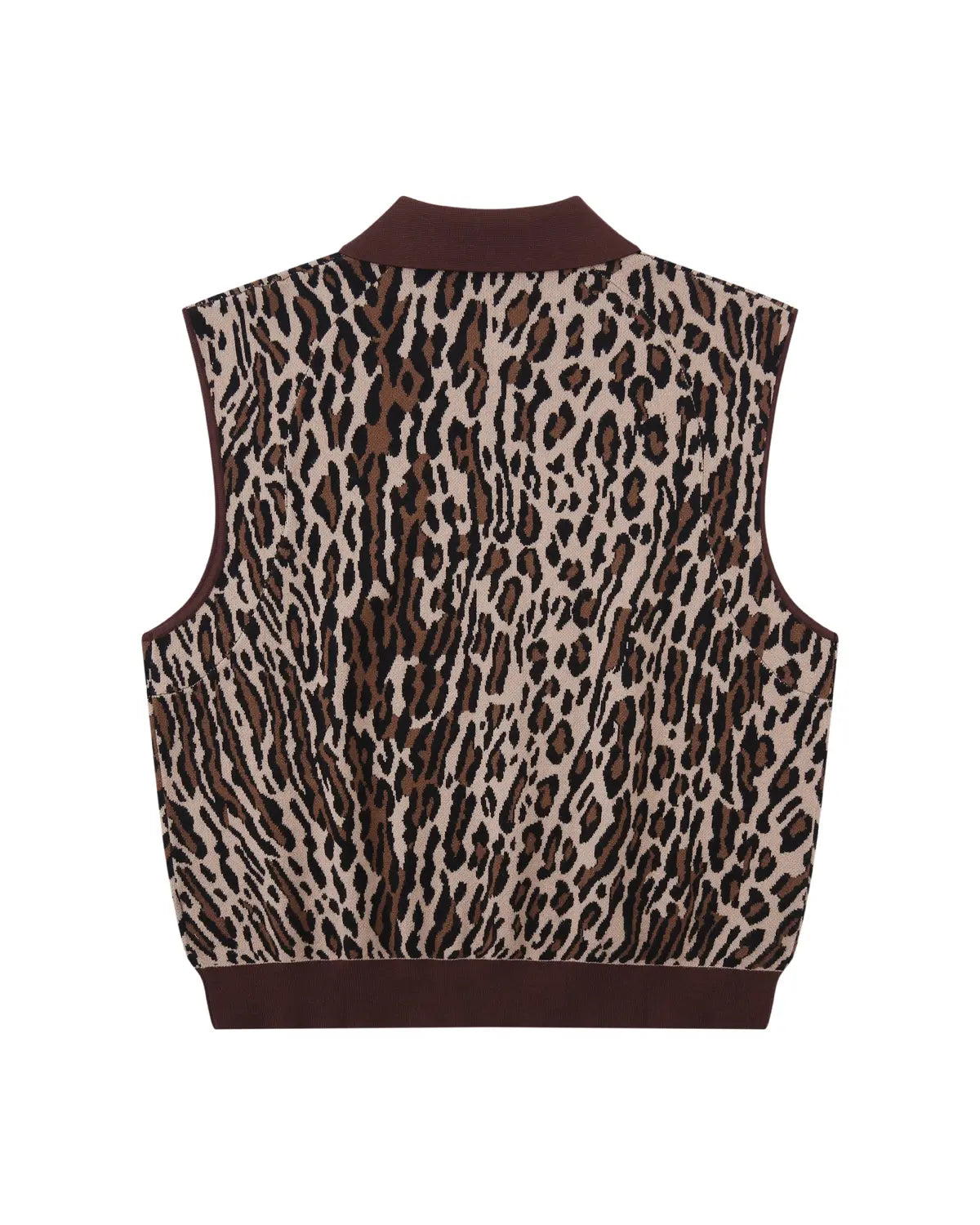 LNM Leopard Print Knit Vest