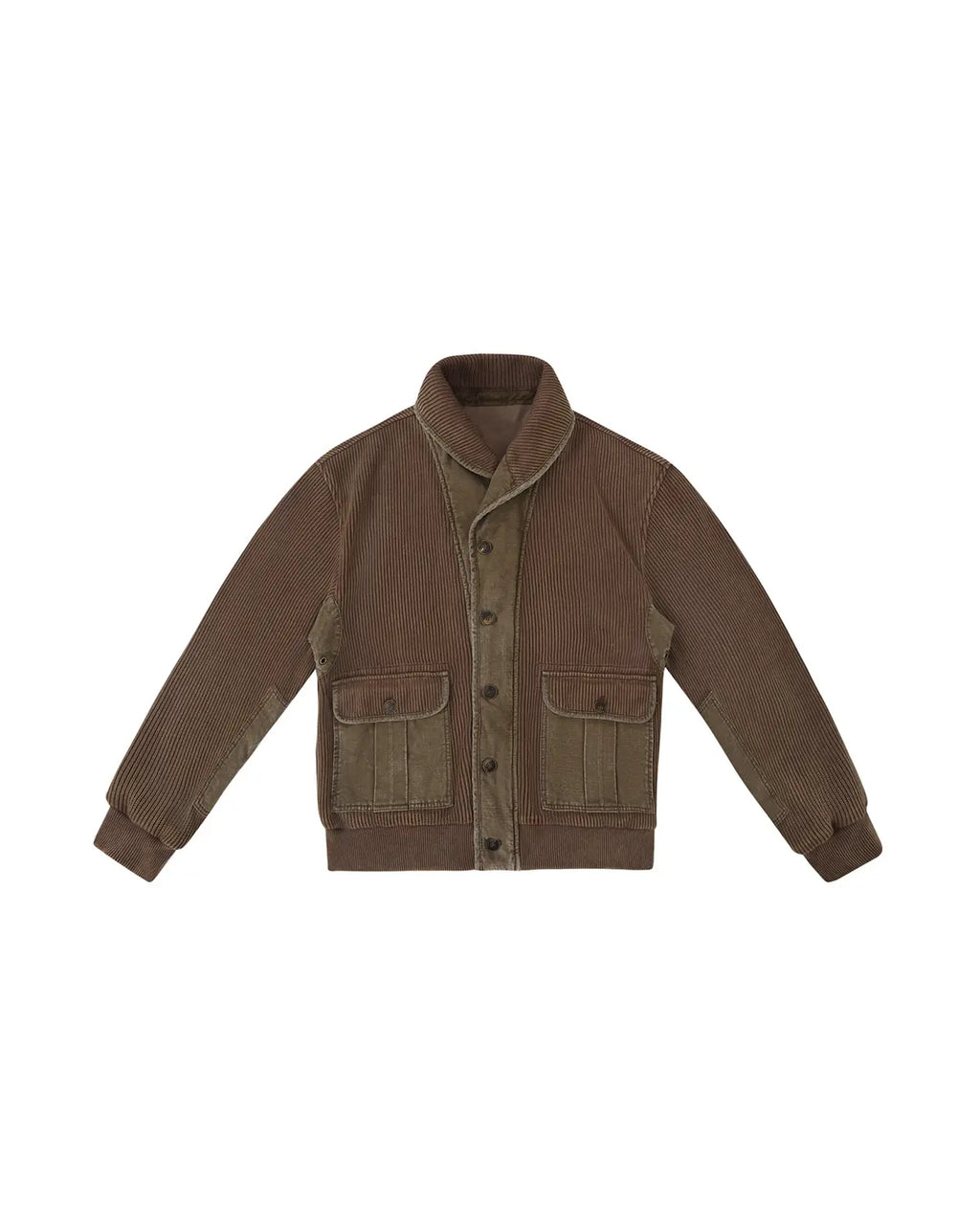 LNM Knit Patchwork Check Zip & Button Cardigan