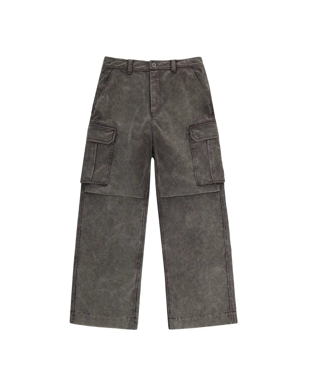 LNM Purple-Brown Corduroy Cargo Pants