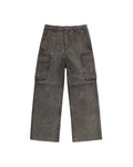 LNM Purple-Brown Corduroy Cargo Pants