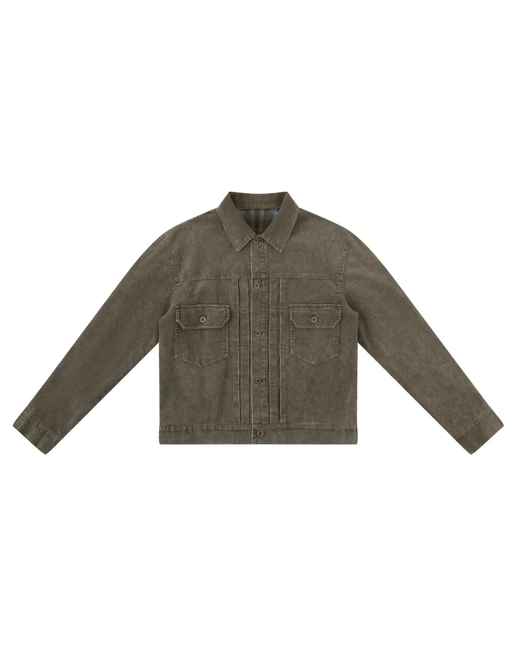 LNM Washed Retro Green Corduroy Jacket