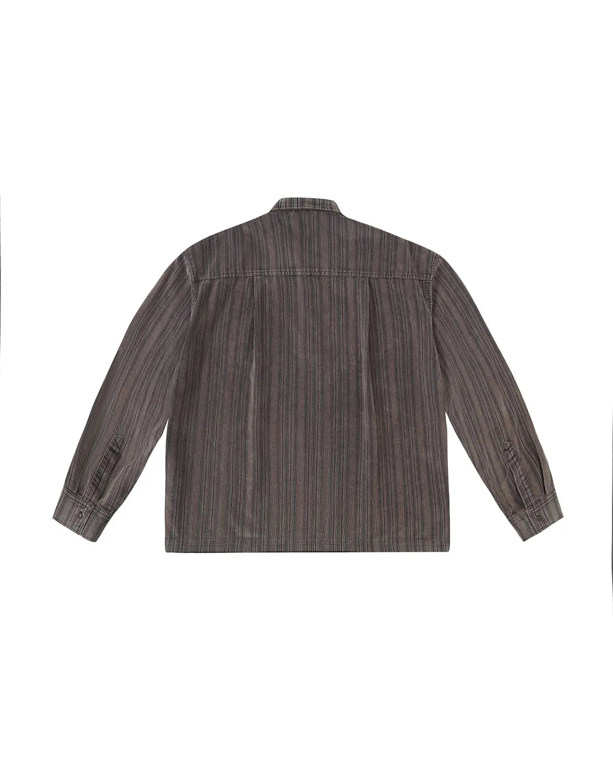 LNM Striped Washed Corduroy Long-Sleeve Shirt