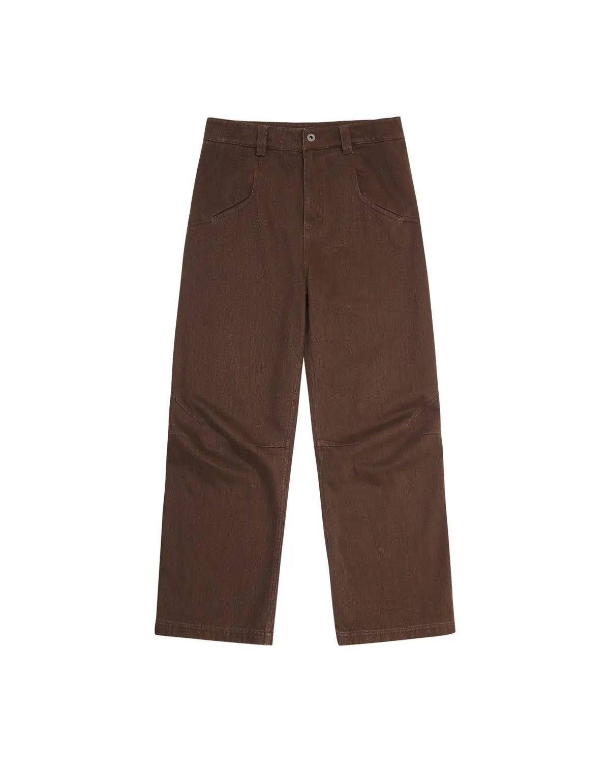 LNM Deconstructed Slub Twill Straight-Leg Pants