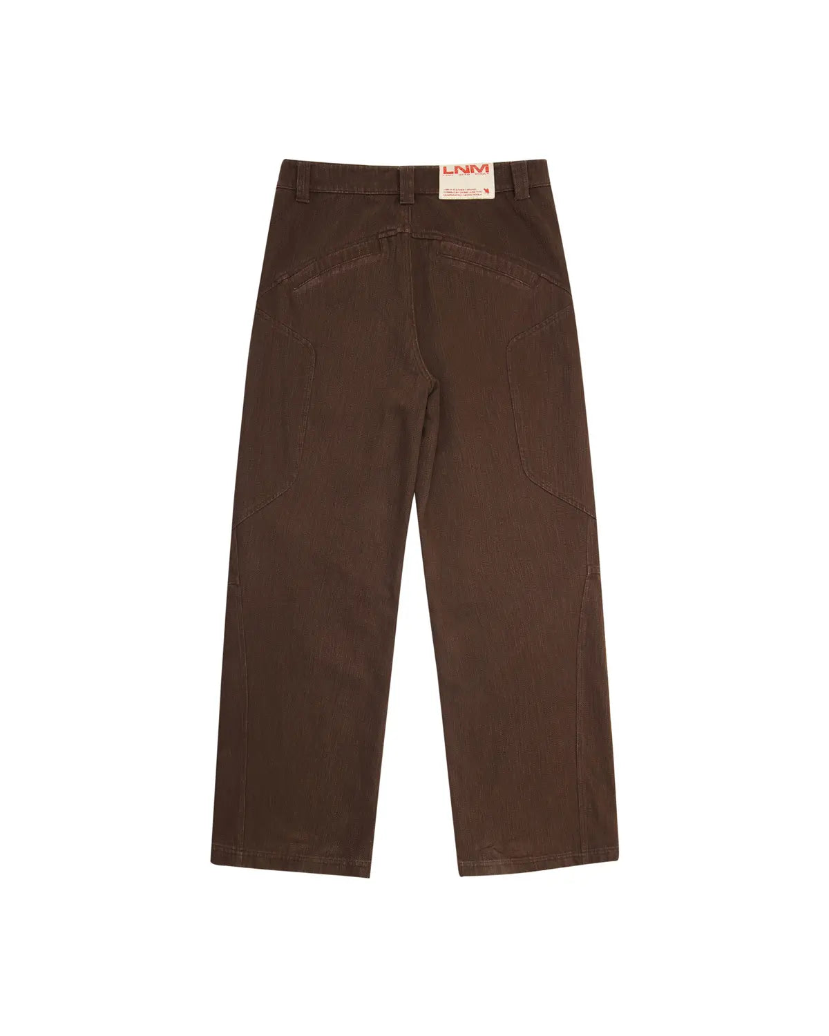 LNM Deconstructed Slub Twill Straight-Leg Pants