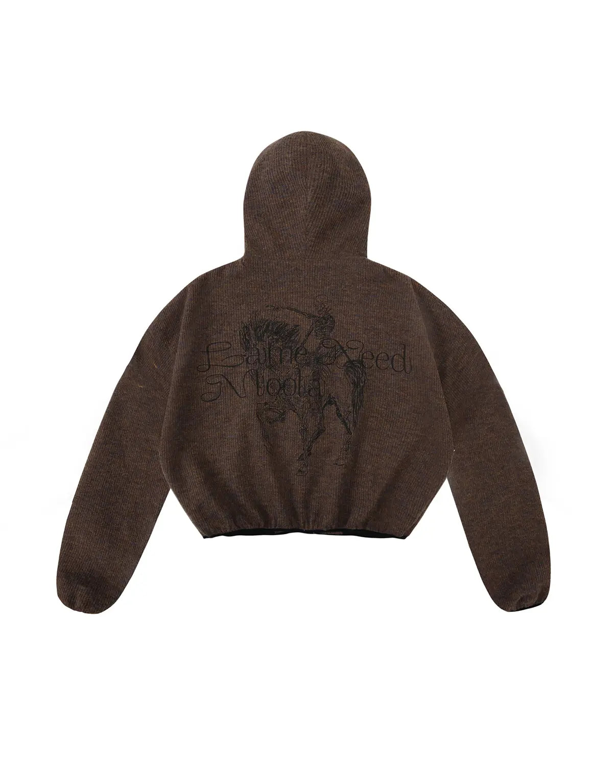 LNM Knit Skull Knight Embroidered Hoodie Jacket